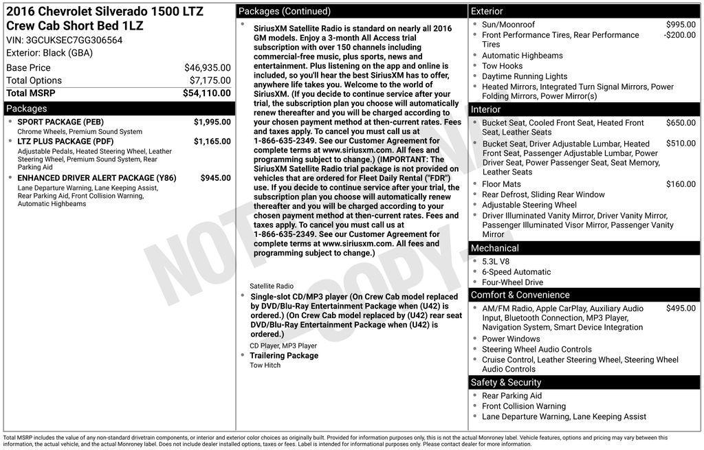 used 2016 Chevrolet Silverado 1500 car, priced at $20,995