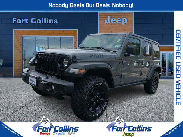 used 2021 Jeep Wrangler Unlimited car, priced at $35,294