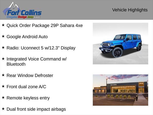 new 2025 Jeep Wrangler 4xe car, priced at $59,950