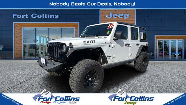 used 2021 Jeep Wrangler Unlimited car, priced at $34,495