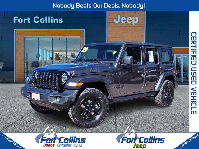 used 2020 Jeep Wrangler Unlimited car, priced at $26,794