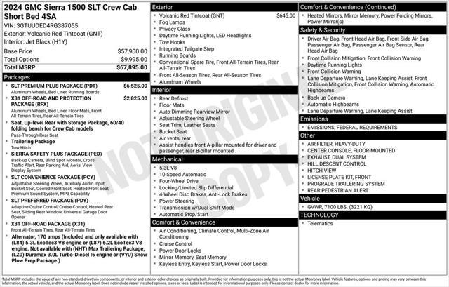 used 2024 GMC Sierra 1500 car, priced at $56,495