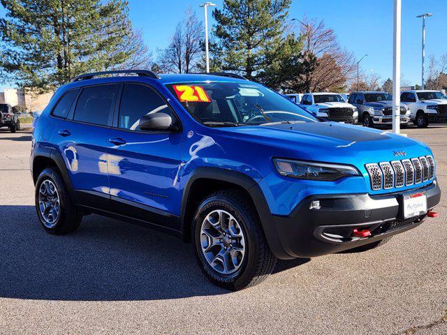 used 2021 Jeep Cherokee car, priced at $26,294