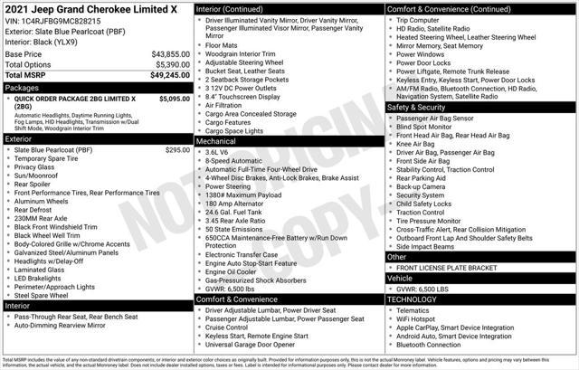 used 2021 Jeep Grand Cherokee car, priced at $32,995