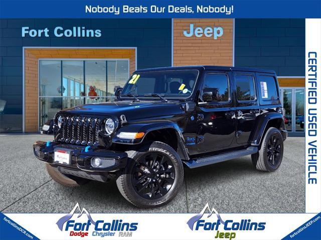 used 2021 Jeep Wrangler Unlimited 4xe car, priced at $33,094