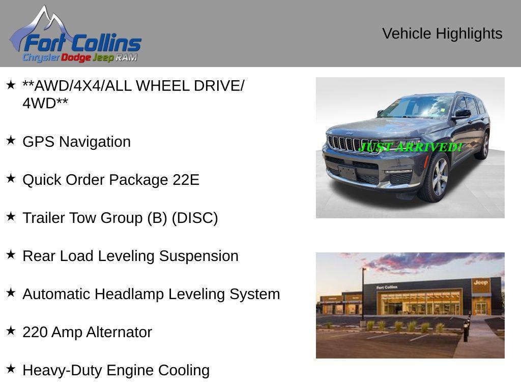 used 2021 Jeep Grand Cherokee L car, priced at $30,495