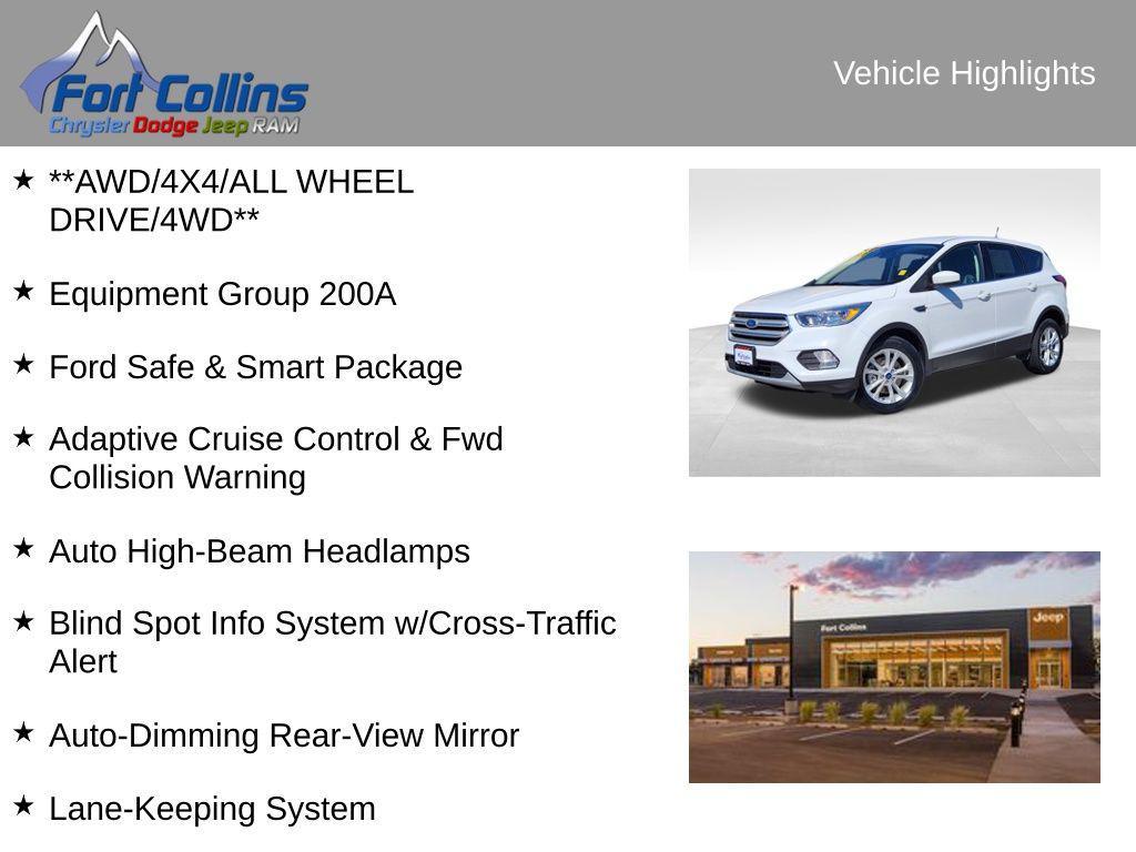 used 2019 Ford Escape car, priced at $16,995