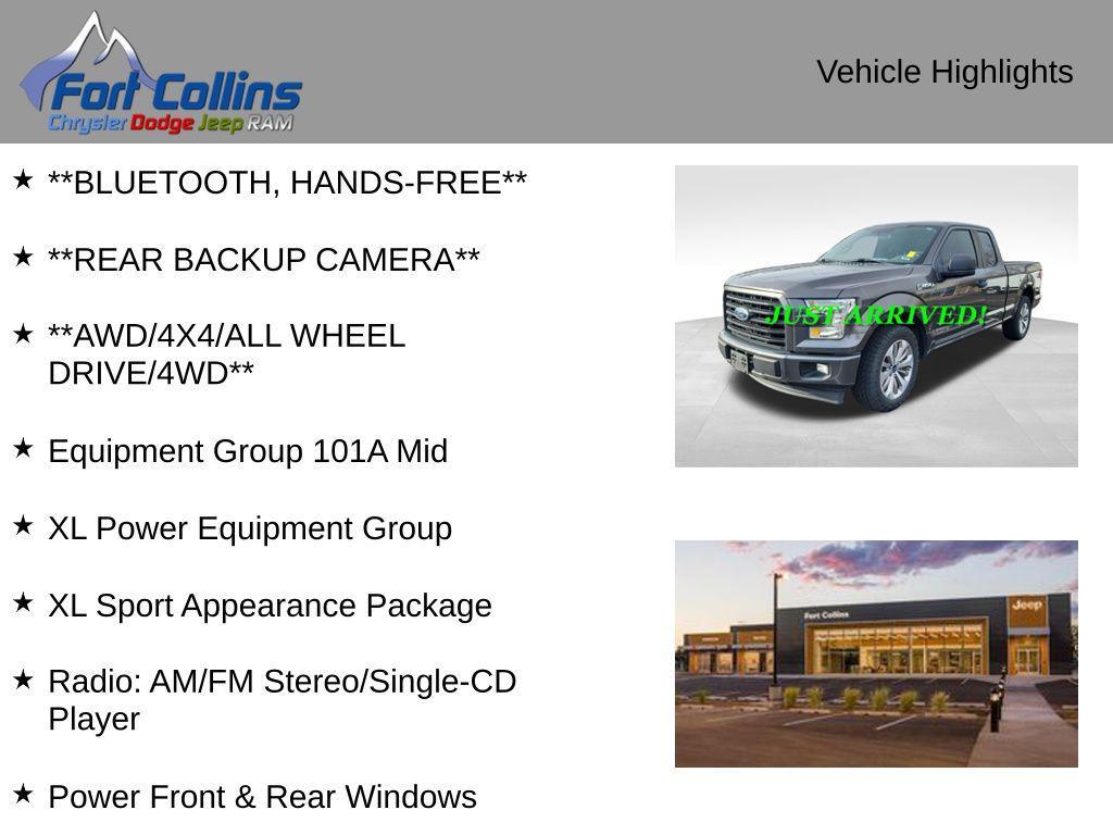 used 2017 Ford F-150 car, priced at $14,895