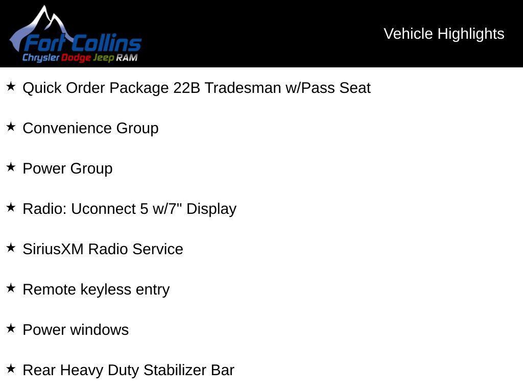 new 2025 Ram ProMaster 3500 car, priced at $51,688