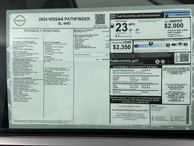 new 2024 Nissan Pathfinder car, priced at $48,295