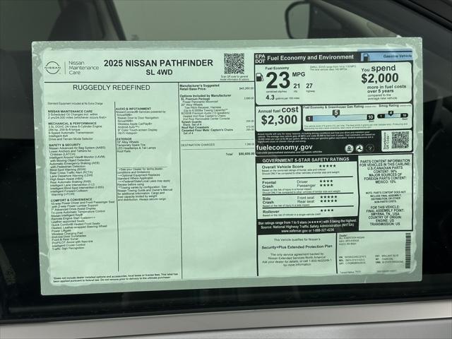 new 2025 Nissan Pathfinder car, priced at $48,999