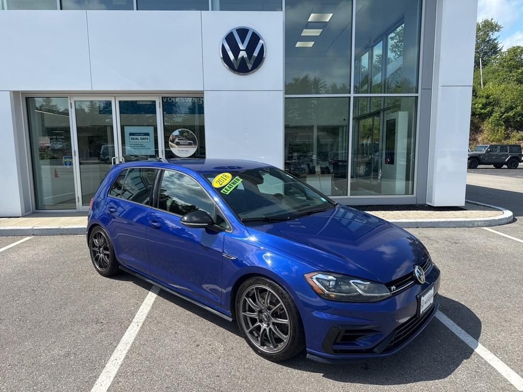 used 2018 Volkswagen Golf R car, priced at $25,896