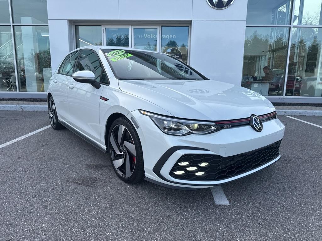 used 2023 Volkswagen Golf GTI car, priced at $25,596