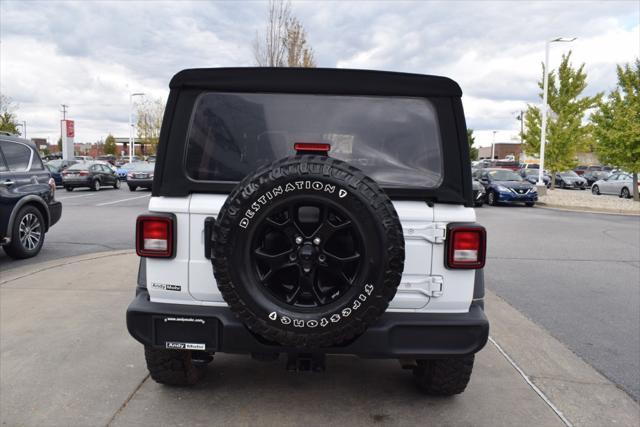 used 2021 Jeep Wrangler car, priced at $28,000