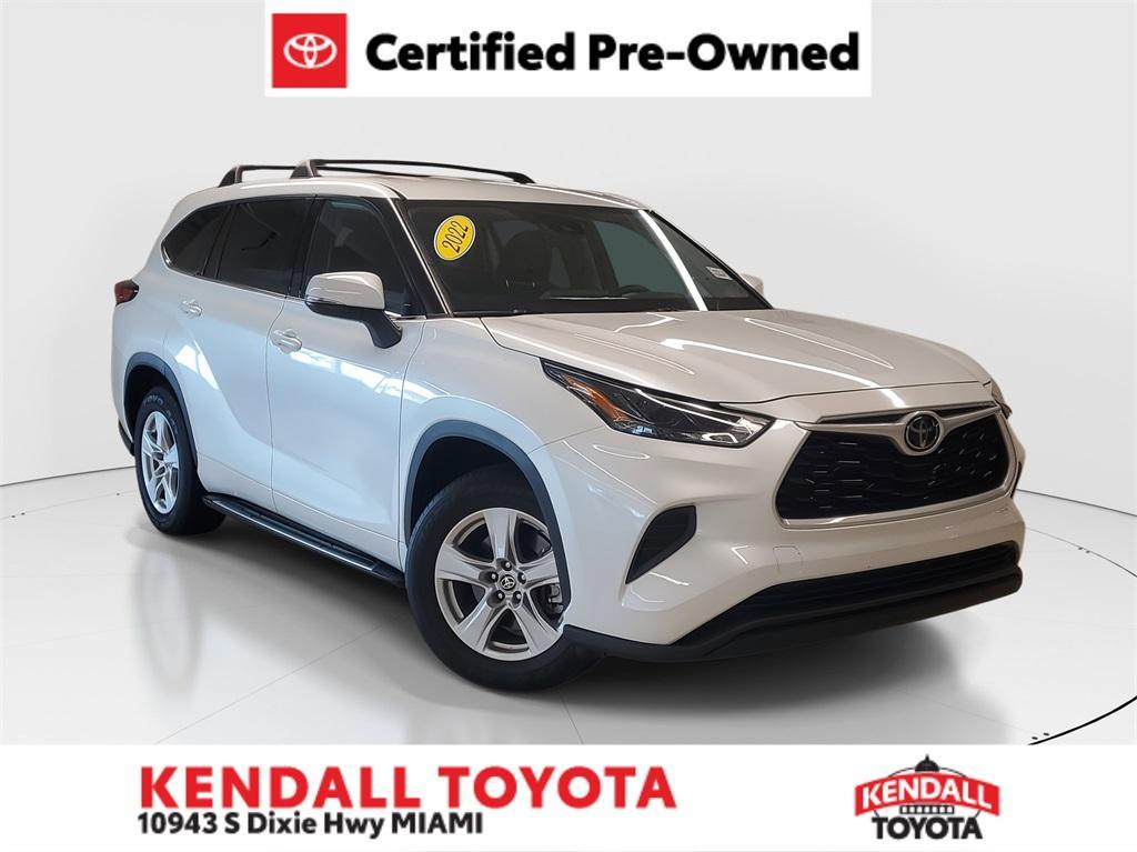 used 2022 Toyota Highlander car, priced at $29,591