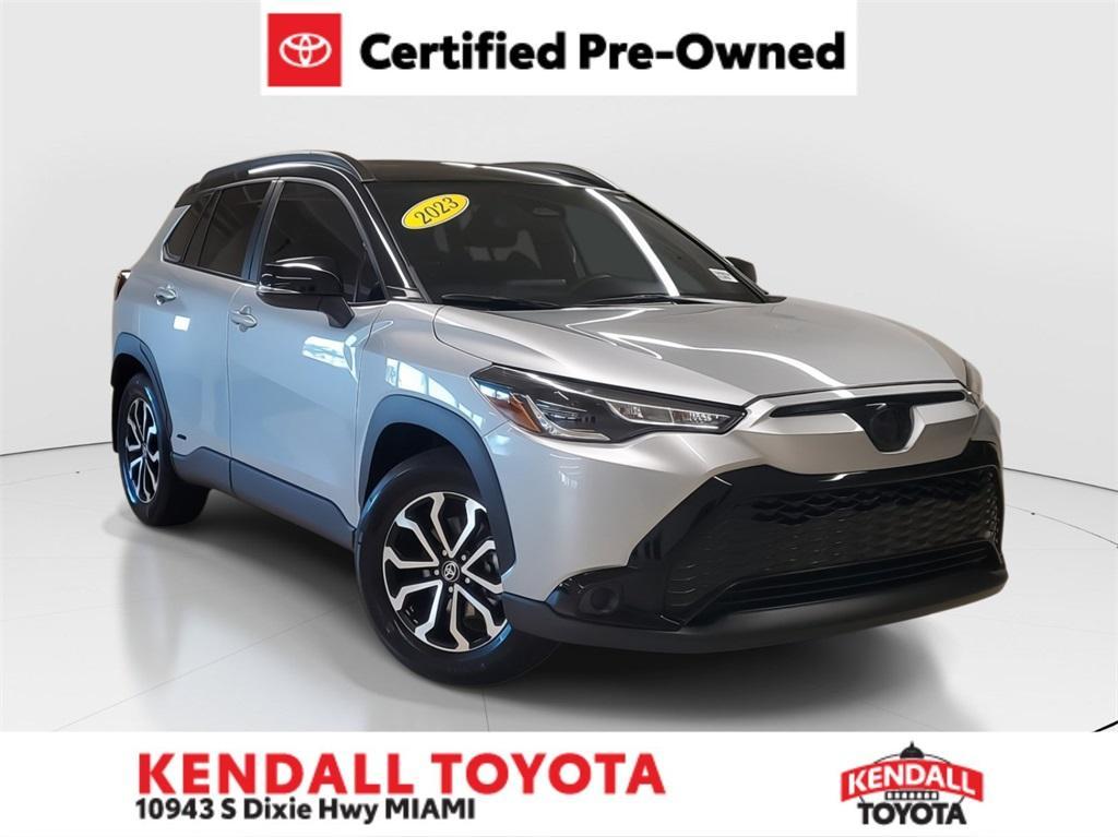 used 2023 Toyota Corolla Cross Hybrid car, priced at $29,591