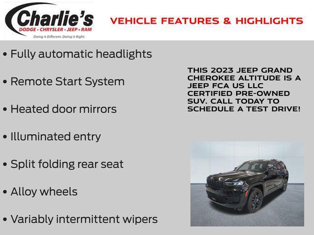 used 2023 Jeep Grand Cherokee car, priced at $34,788