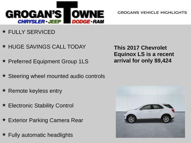 used 2017 Chevrolet Equinox car, priced at $9,424