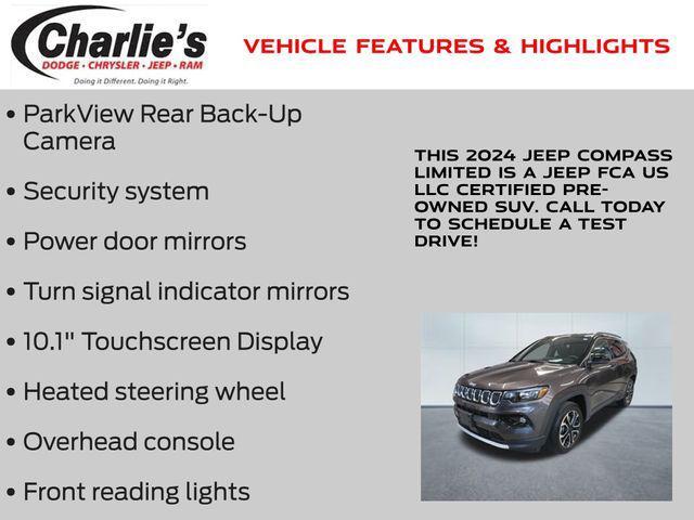 used 2024 Jeep Compass car, priced at $25,799