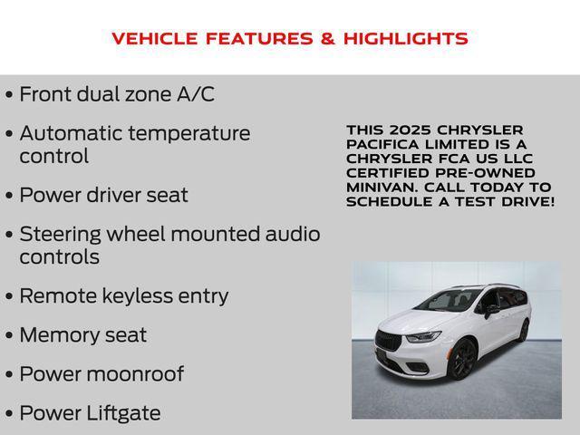 used 2025 Chrysler Pacifica car, priced at $36,953