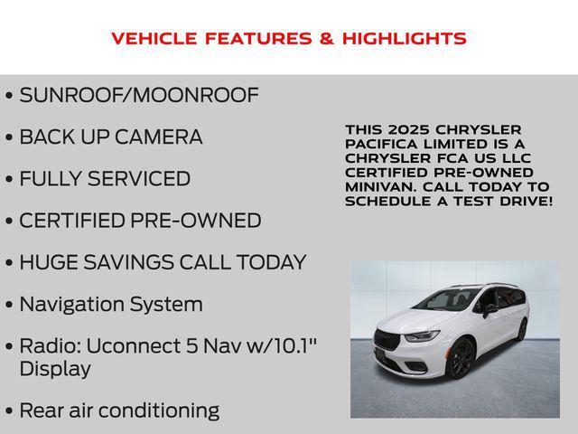used 2025 Chrysler Pacifica car, priced at $36,953