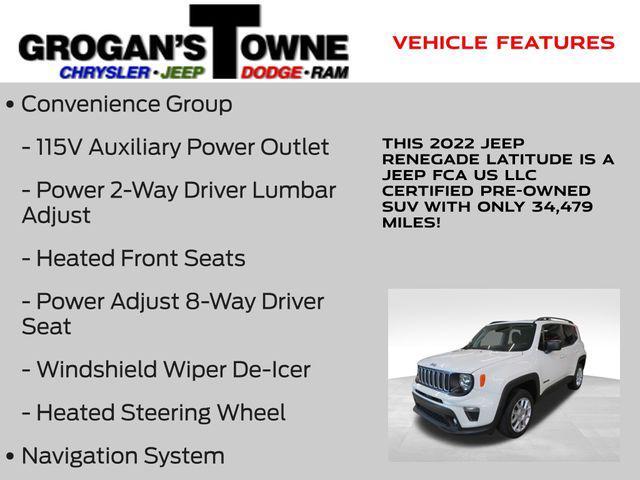 used 2022 Jeep Renegade car, priced at $18,948