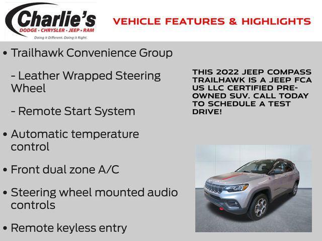 used 2022 Jeep Compass car, priced at $23,651