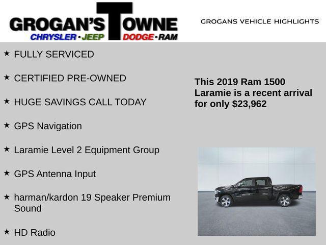 used 2019 Ram 1500 car, priced at $23,961