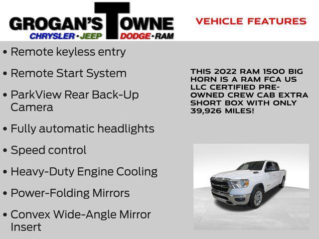 used 2022 Ram 1500 car, priced at $32,737