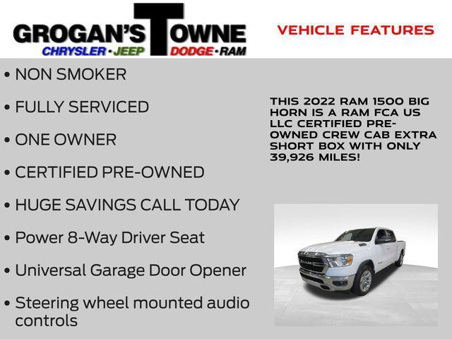 used 2022 Ram 1500 car, priced at $32,737