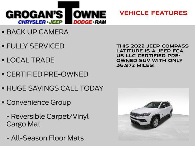 used 2022 Jeep Compass car, priced at $19,591