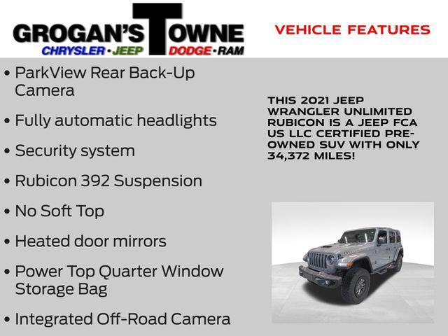 used 2021 Jeep Wrangler Unlimited car, priced at $56,913