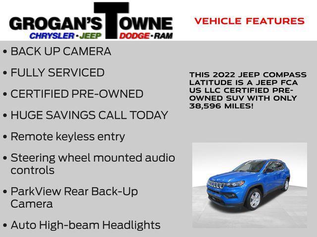 used 2022 Jeep Compass car, priced at $19,639