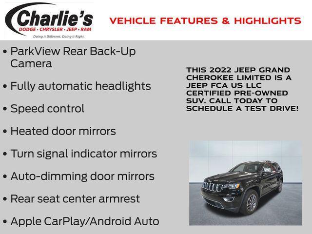 used 2022 Jeep Grand Cherokee car, priced at $30,965