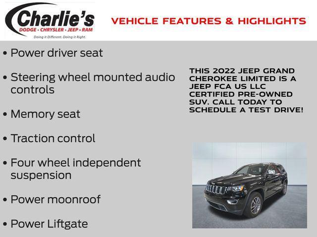 used 2022 Jeep Grand Cherokee car, priced at $30,965