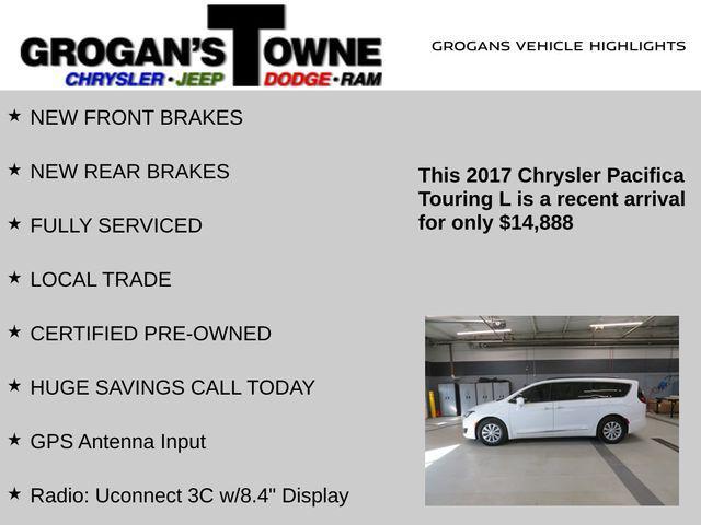 used 2017 Chrysler Pacifica car, priced at $14,888