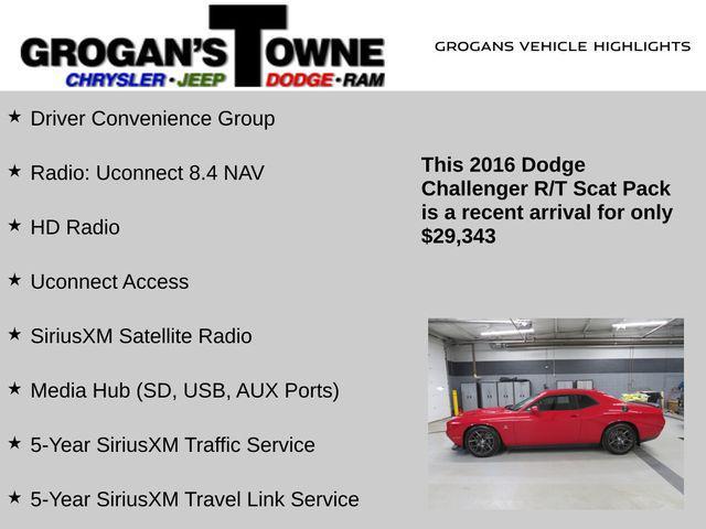 used 2016 Dodge Challenger car, priced at $29,343