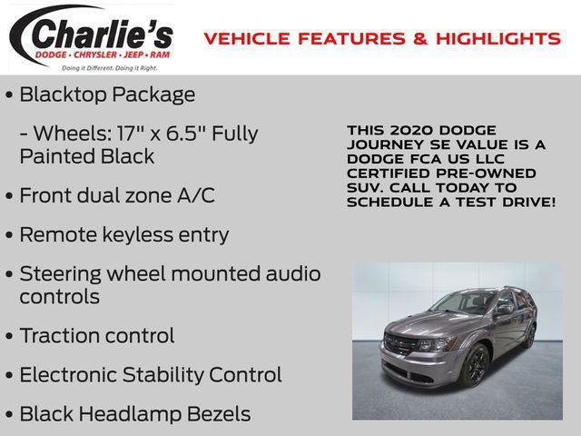 used 2020 Dodge Journey car, priced at $14,653