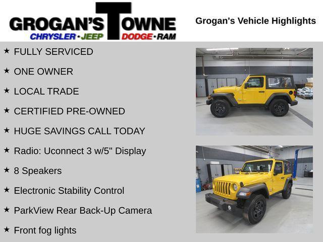 used 2018 Jeep Wrangler car, priced at $17,956