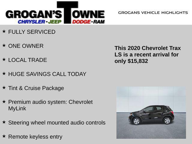 used 2020 Chevrolet Trax car, priced at $15,832