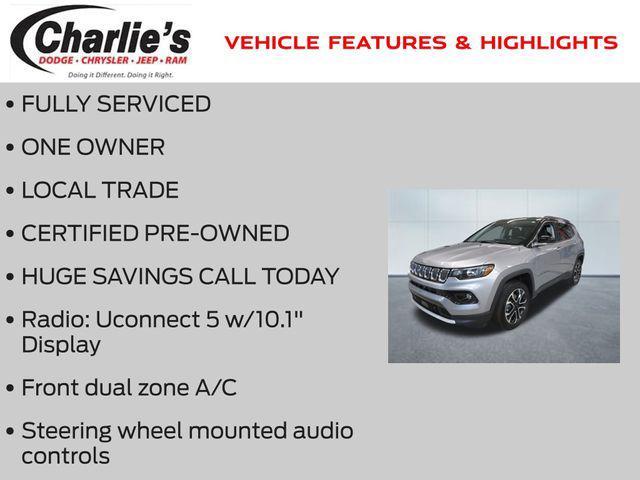 used 2022 Jeep Compass car, priced at $24,154