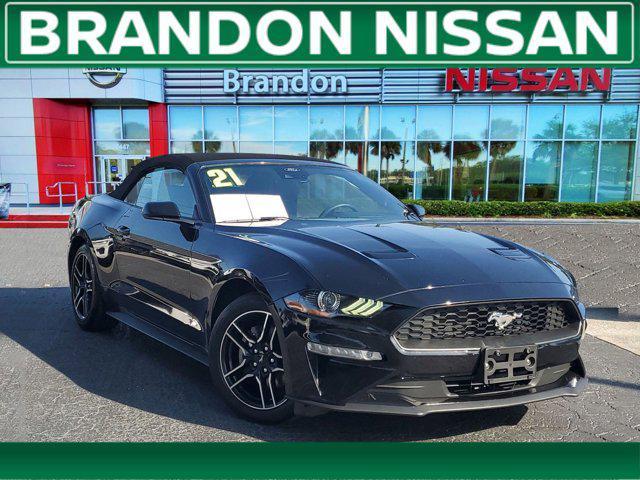 used 2021 Ford Mustang car, priced at $19,500