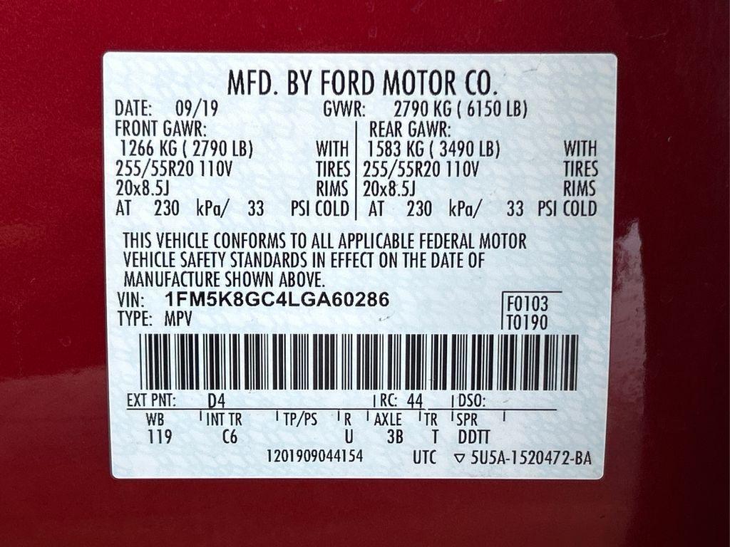 used 2020 Ford Explorer car, priced at $35,559