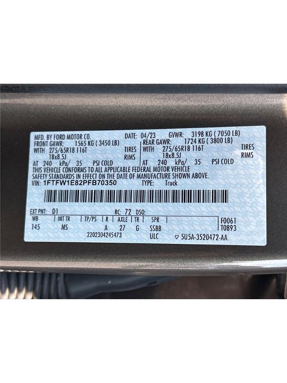 used 2023 Ford F-150 car, priced at $41,722