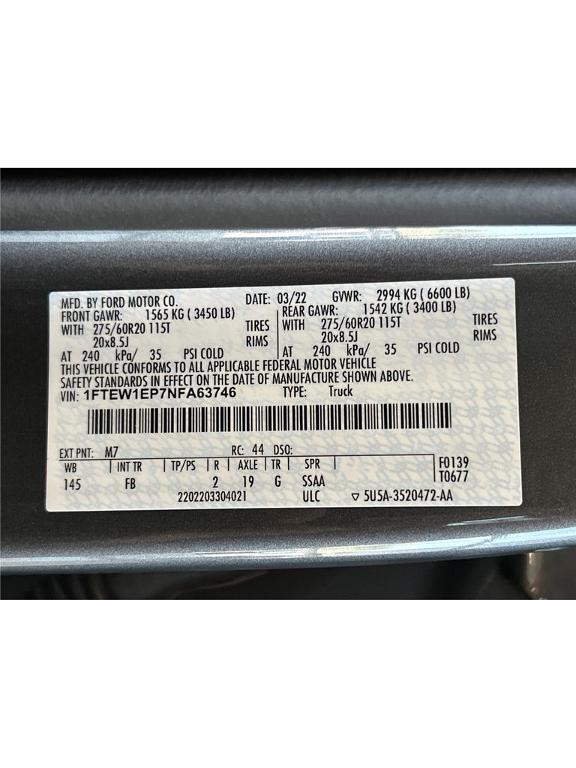 used 2022 Ford F-150 car, priced at $38,759