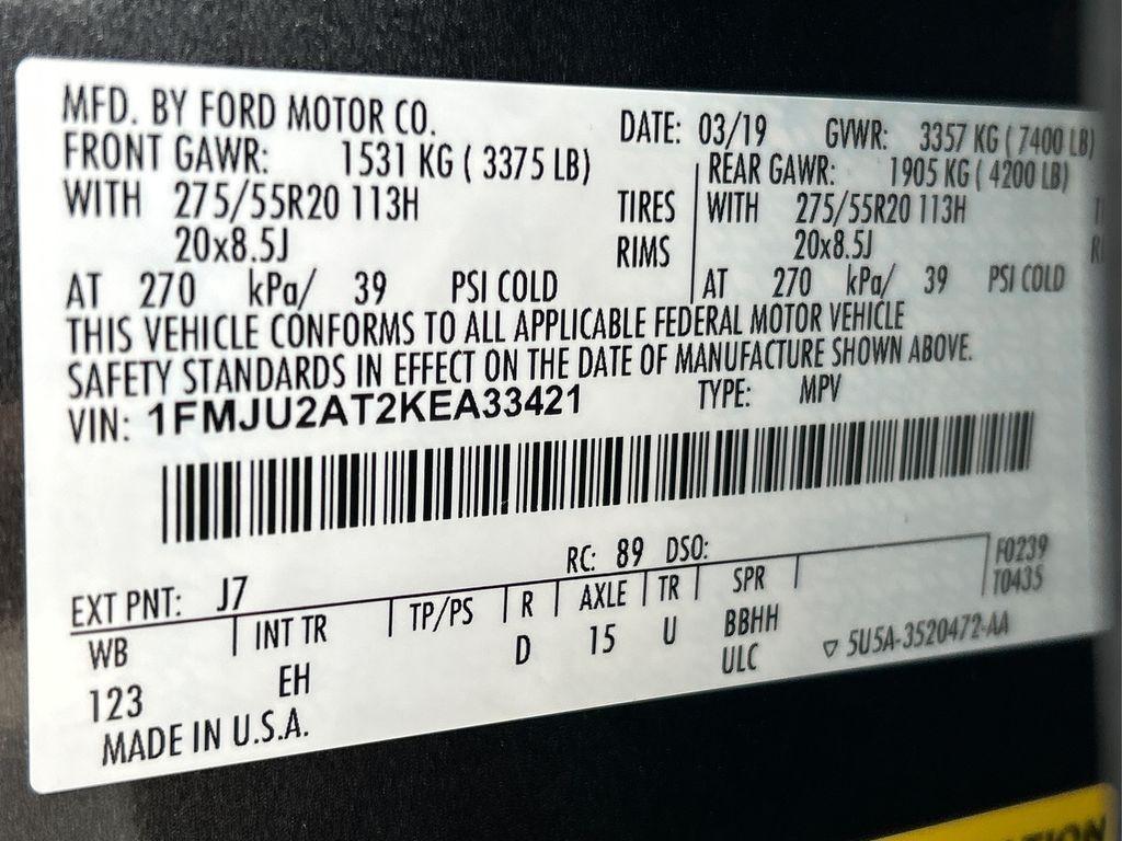 used 2019 Ford Expedition car, priced at $32,800