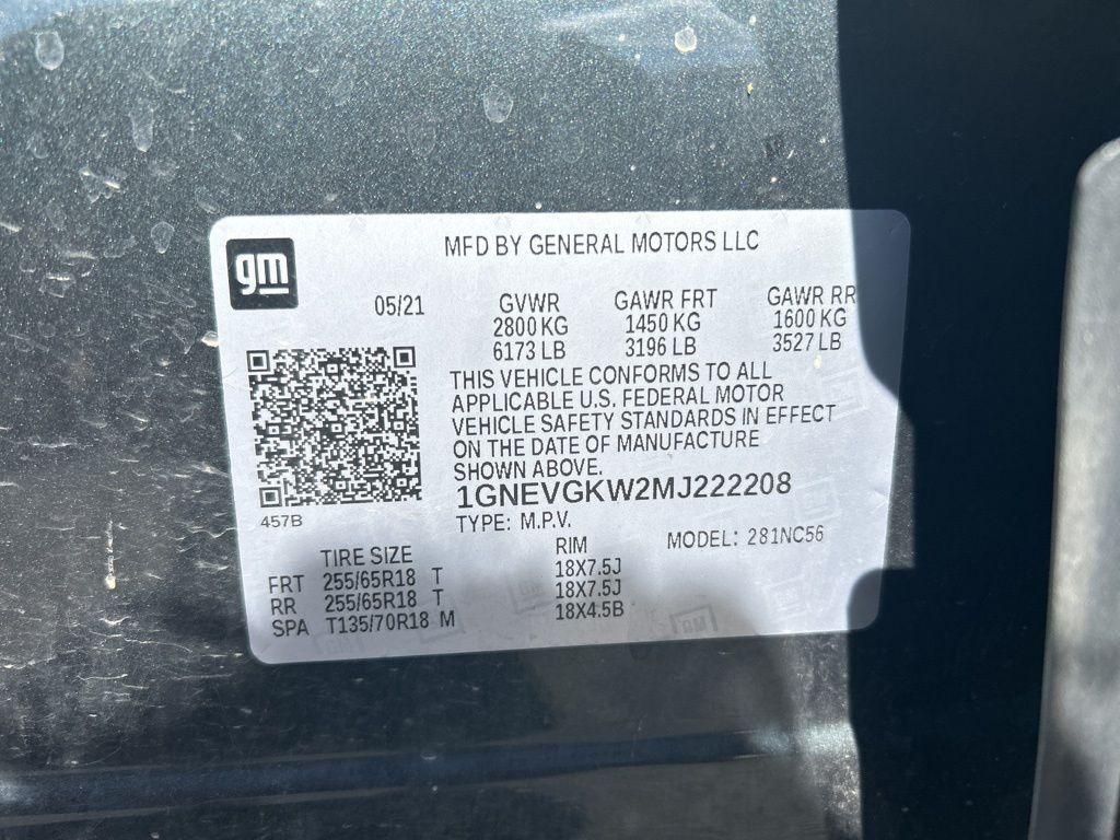 used 2021 Chevrolet Traverse car, priced at $19,845