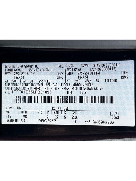 used 2020 Ford F-150 car, priced at $24,859
