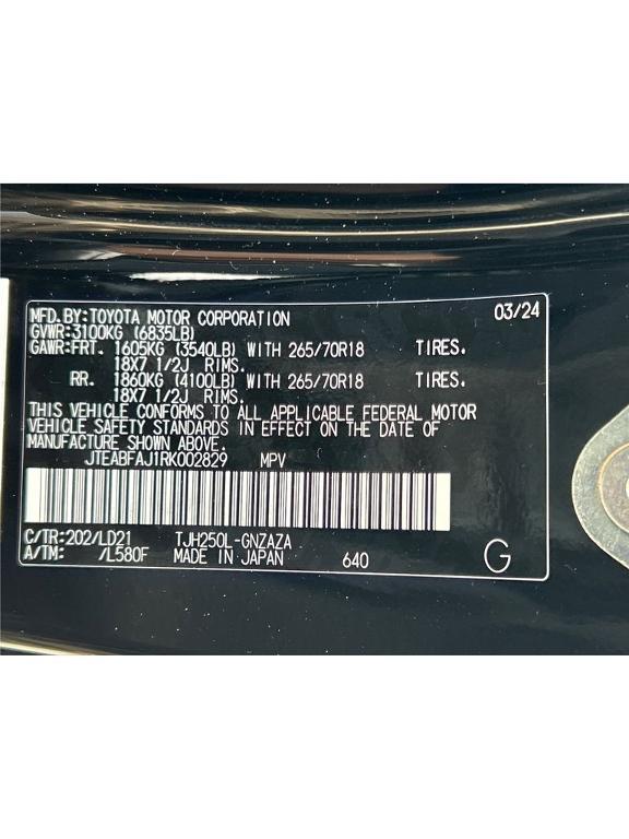 used 2024 Toyota Land Cruiser car, priced at $66,455