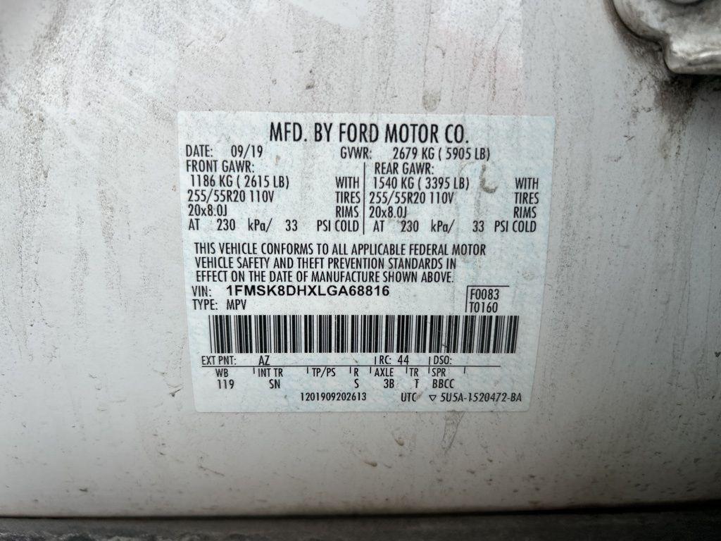 used 2020 Ford Explorer car, priced at $19,000